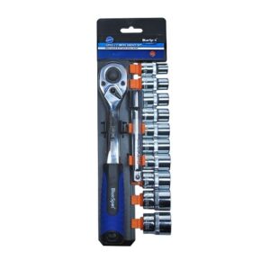 BlueSpot 12 Pce 1/2" Ratchet & Socket Set