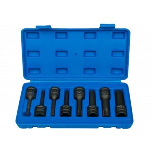BlueSpot 8 Pce 1/2" Impact Torx Sockets (T30-T80)