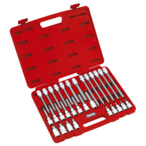 Clarke PRO160- 30pce 1/2" Square Drive Hex Socket Bit Set