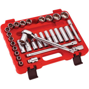 Clarke PRO378 32 Piece 1/2" Dr Metric Socket Set