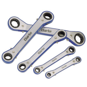 Clarke PRO40 5-Pce Angle Head Ratchet Spanner Set