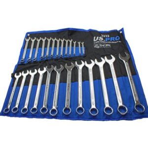 US Pro 25 Pc Metric Combination Wrench Set - 6-32MM