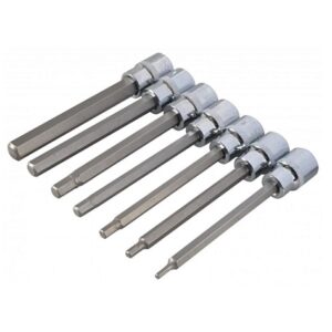BlueSpot 7 Pce 3/8" Drive Extra Long Hex Socket Bit Set