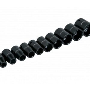BlueSpot 10 Pce 1/2" Metric Impact Sockets (9-27mm)