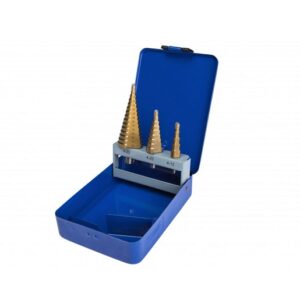 BlueSpot Titanium coated 3PCE HSS Step Drill Set (4-32mm)