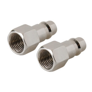 Silverline Euro Air Line Bayonet Female Thread Coupler 2pk