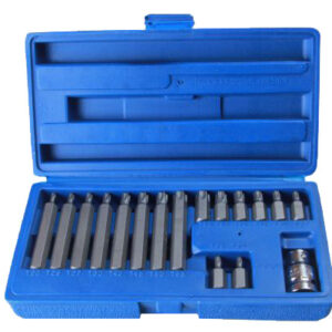 Bergen BER1180 17 Pce 1/2" Dr Torx Bits Set