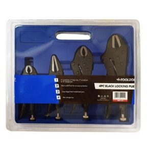 Toolzone 4Pc Black Locking Plier Set