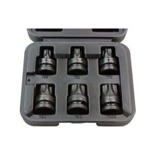 US Pro 6 Pc 1/2" Dr Impact Star Bit Sockets