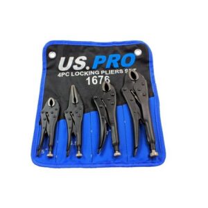 US PRO 4Pc Locking Pliers Set