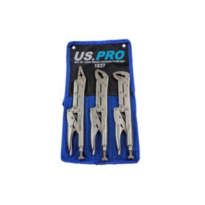 US Pro 3PC 12" Long Reach Locking Plier Set