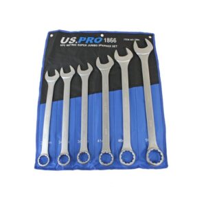 US Pro 6Pc Super Jumbo Metric Spanner Set