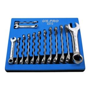 US Pro 14 Pc Stubby Metric Combination Spanners
