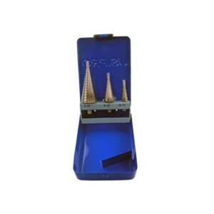 US-PRO 3 Pc HSS Steel Step Drill Set