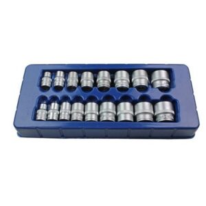 US Pro 17 Pc 3/8" Dr Shallow Socket Set 8-24mm