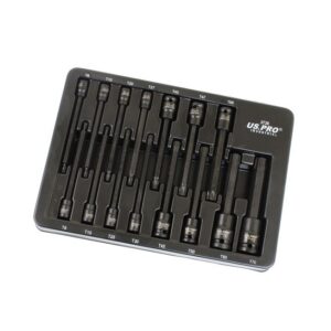 US Pro 15PC Extra Long Impact Star Bit Socket Set