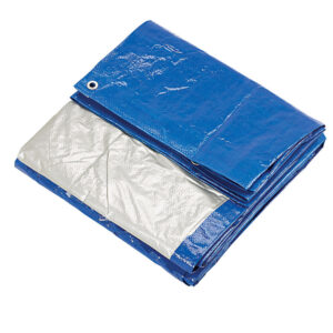Clarke 6ft x 8ft Blue & Silver Polyethylene Tarpaulin