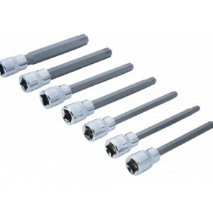 BlueSpot 7 PCE 3/8" Extra Long Torx Socket Bit Set (T25-T60)