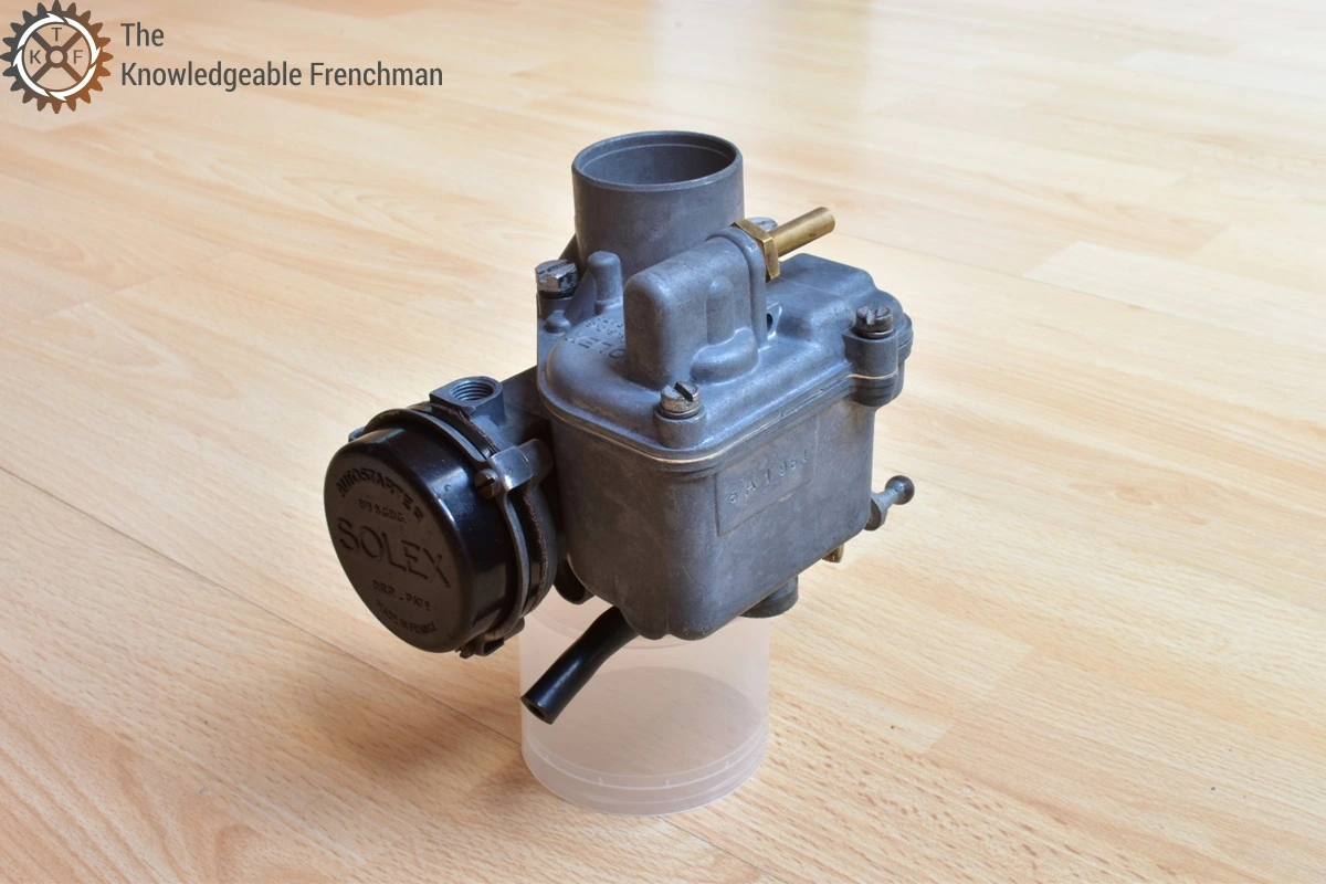 Carburettor Solex F28 IDT with autostarter for Renault Dauphine, Renault Estafette and variants (e.g. cars produced under licence or fitted with Renault Type 670-1 Ventoux engine).