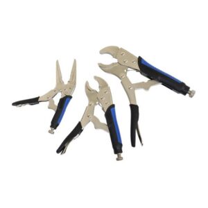 US Pro 3PC Soft Grip Locking Pliers Set